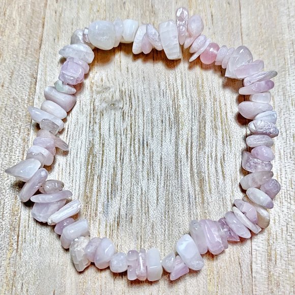 Handmade Jewelry - Pink Heart Chakra Bracelet Natural Stone Anxiety